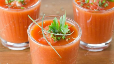 gazpacho anduluz en vaso