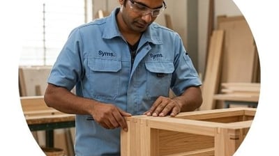 symphony maintenance and property management employee doing carpentry work