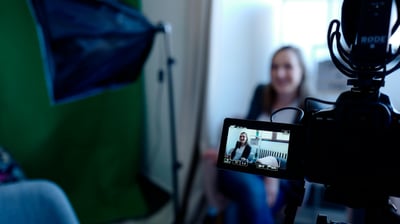 video production house taking a video of a podcast