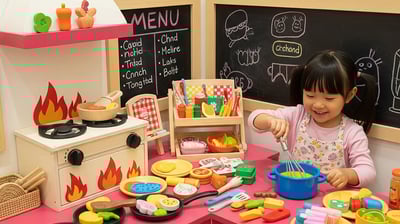 kids kitchen, kids chef