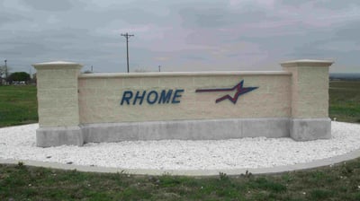Rhome Signage.