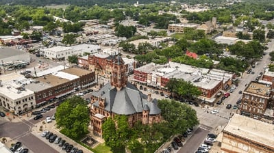 Waxahachie City Aerial View