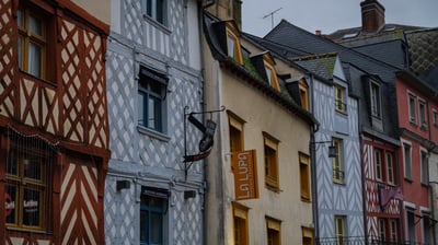 Maison colorée à Rennes