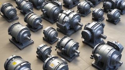 A can of waterproof spray lubricant labeled 'HCF' and manufactured by BG sits on a metal work surface. A red straw is attached to the nozzle, extending outward. Beside the can are industrial items including a fabric cloth and a small drill bit. The background features stacked boxes with indistinct writing, and a partially obstructed window revealing an industrial or workshop setting.