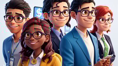 group of young adult entrepreneurs