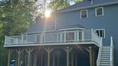 renovated deck construction