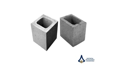 Meio bloco de concreto