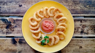 fried onion rings Snekutis