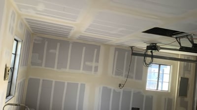 drywall installation process in garage