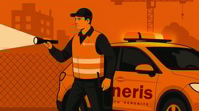 agent de sécurité privée en intervention