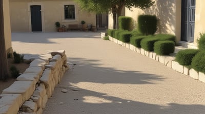 a house with a driveway and driveway with a driveway