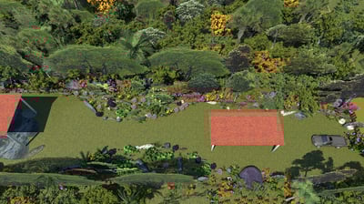 Diseños 3D permacultura, reforestaciones, agricultura ecológica, finca permacultora