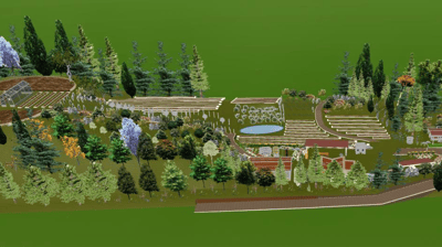 Diseños 3D permacultura, agricultura sintrópica, agricultura ecológica, regeneración ecosistemas