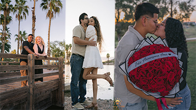 couple picturs together showing affection