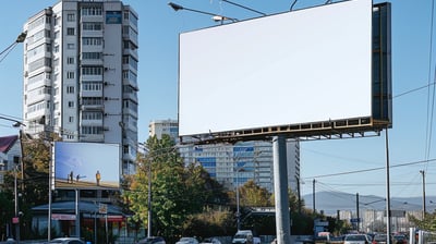 brand ooh campaign on a big commercial billboard