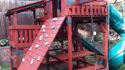 another swing set assembled by Professional Assemblers