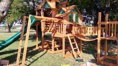a triple deck playse installed by Professional Assemblers