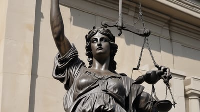 A modern conference room featuring a large table with microphones and green chairs. The room is well-lit with recessed ceiling lights and has dark window blinds. There are potted plants adding greenery, and a sign on the wall reads 'Re-Visitation Mandate' with a microphone graphic.