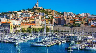 Notre-Dame de la Garde view from the sea – Marseille private tour with driver