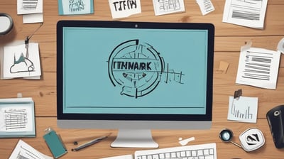 A colorful advertisement featuring bold text in Italian promoting free services. Large text reads 'SERVIZI GRATIS! AFFILIATI ADESSO' with phrases contained in vibrant geometric shapes and bubbles. The ad highlights an offer starting from 2023 and includes marketing elements like a website, advertising, and magazine.