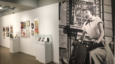 Allestimento della mostra Audrey Hepburn, progetto retail curato da BRB Engineering srl