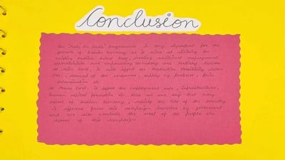 conclusion page in economics project
