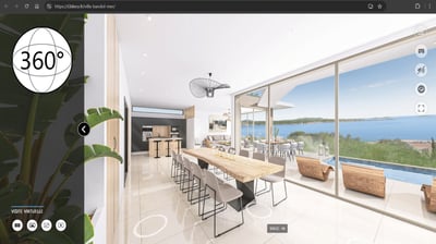 Réalisation de visite virtuelle en imagerie 3D pour un bien immobilier, par un infographiste 3D basé à Toulon, Var (83)