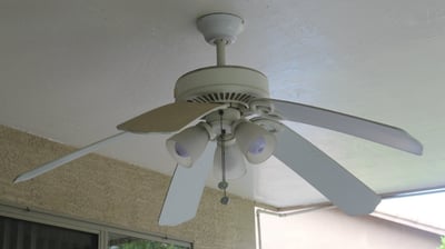 a fan with droopy blades