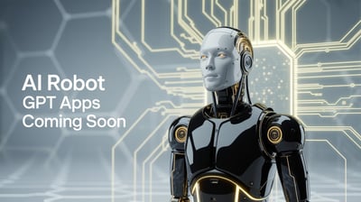 a robot - like robot with a robot in the background