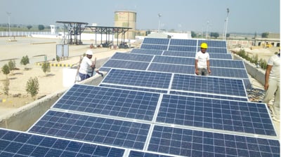Solar EPC project by Gavi Infra for industrial rooftop client in northern India