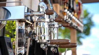 wooden handle lever machine