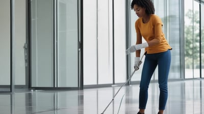 Cleaning an office