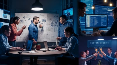 Custom website with any online tools as required