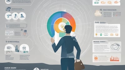 A graphic with text reading 'Exploring Opportunities for D2C Startups in the Post-COVID-19 World.' It features a target with an arrow, a computer monitor displaying an upward graph, a calendar, a rocket icon, and a clipboard with colorful sticky notes.