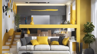 gray concrete wall inside building