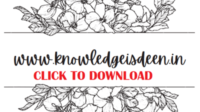 Flower coloring book and worksheets for kids