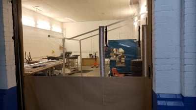 pvcfab enclosed roller shutter door panoramic curtain by pvcfab