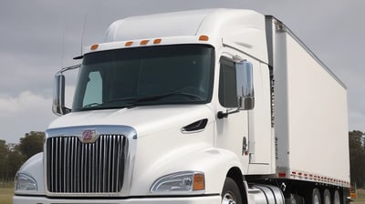 Several large black and yellow logistics trailers are parked in a lot under a clear blue sky. The trailers have bold patterns and the words 'Bros Log' displayed prominently on their sides. A small staircase is next to one of the trailers.