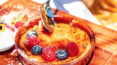 une crème brulée