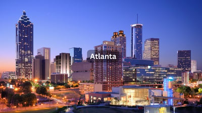 Atlanta Georgia Skyline view in the evening