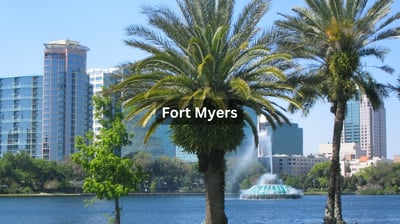 Coastal view of downtown Fort Myers Florida