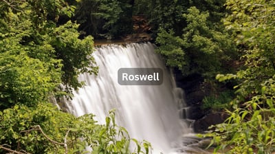 Waterfall in Roswell Georgia