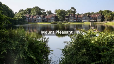 Water view and homes in Mount Pleasant South Carolina