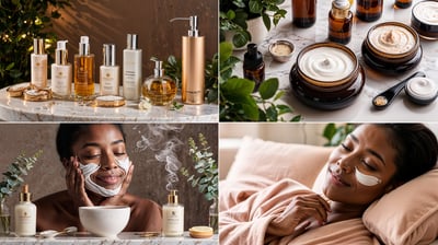individuals enjoying self-care moments