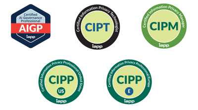 Secure your IAPP certification ambitions: AIGP, CIPT, CIPM, CIPP/E and CIPP/US.