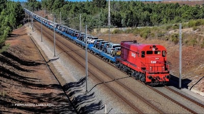 takargo mercadorias comboios automóveis