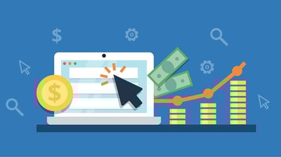 umaptop com uma página de site rendendo dinheiro