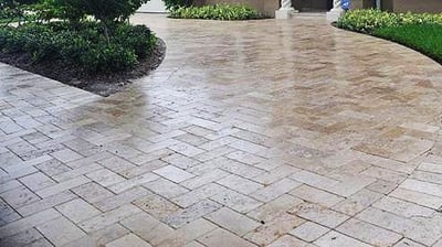 travertine cleaning and sealing