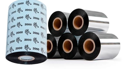 Cintas de transferencia térmica para impresoras Zebra y TSC, compatibles con papel y polipropileno