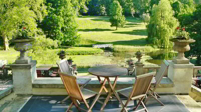 Peaceful backyard in Santa Barbara County – outdoor living and lifestyle-focused homes.